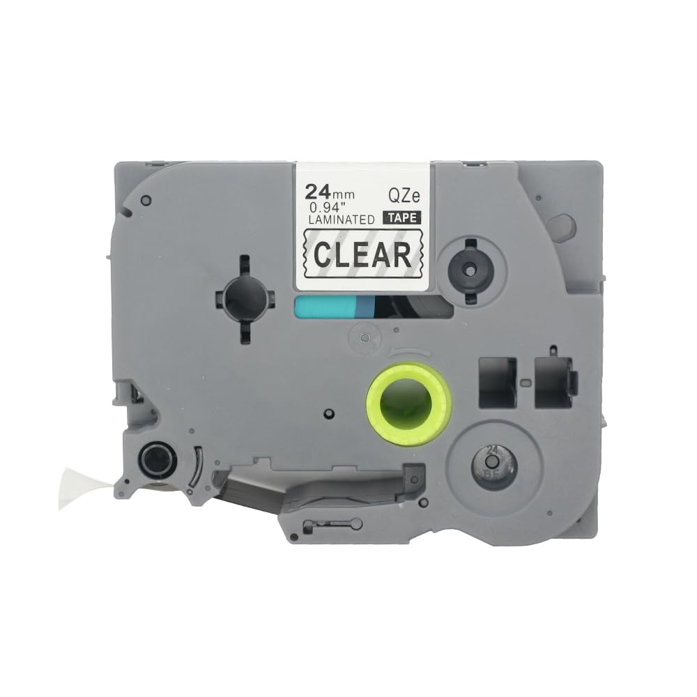 BROVACS 1 Pack Black on Clear Laminated Label Tape Compatible for Brother P-Touch Label Printer TZ 151 TZe 151 24mm 1" OPA4151