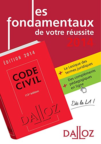 Les fondamentaux de votre réussite : 2 volumes : Code civil ; Lexique des termes juridiques by (Product Bundle)