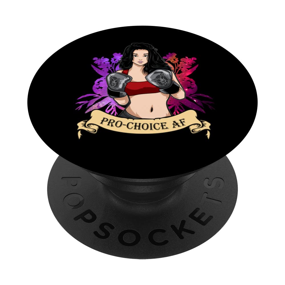 Asian Woman Pro Choice AF Women's Rights Feminist PopSockets Swappable PopGrip