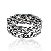 925 Sterling Silver 8 mm Wide Braided Tribal Celtic Knot Band, Nickle Free Size 8