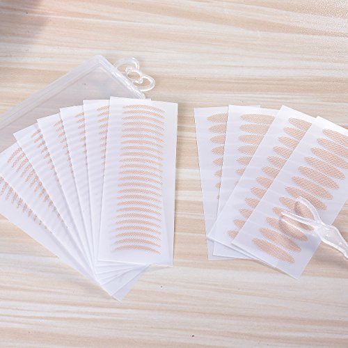 480pcs Breathable Double Eyelid Tape Stickers, one side sticky Fiber eyelid paste stickers, instant eye lift without surgery, Perfect for Hooded, Droopy, Uneven, small, or Mono-eyelids (wide+slim) - Thumbnail 5