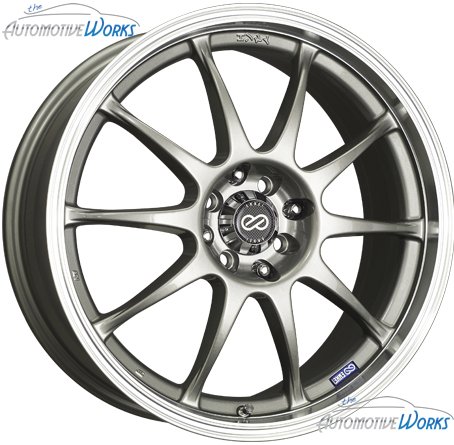 Enkei J10 (17 x 7, 5 x 100 & 5 x 114.3) 38mm Offset, Silver, (1) Wheel/Rim