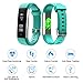 LETSCOM Fitness Tracker with Heart Rate Monitor, Slim and Smart Activity Tracker Watch with Sleep Monitor, Step Counter and Calorie Counter, IP67 Waterproof Pedometer Watch for Kids Women Men