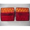 Amarine-made-a-Pair-LED-Tail-Trailer-Light-JET-SKI-Boat-Built-in-Number-Plate-Light