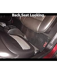 altopcar 3 pc (2 frentes camino de trasera), color negro ajuste personalizado alfombra de juego de alfombras de piso con Cadillac logo de escudo en frentes   se adapta a 2010 11 12 13 14 15 16 17 18, Negro