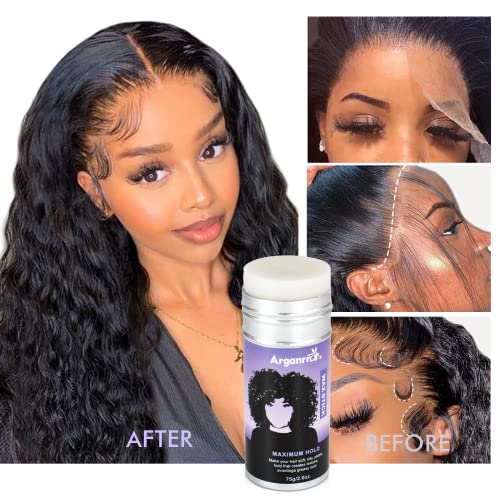Arganrro Hair Wax Stick, Edge Control Slick Stick Tame Flyaway & Frizz- Moisturize & Add Shine | Non-greasy Wax Edge Stick for Wigs and All Hair 2.7 Oz