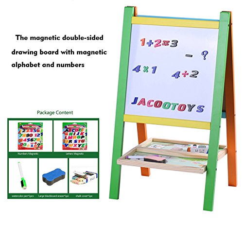5 Jacootoys+Standing+Two+Sided+Whiteboard+Chalkboard