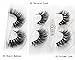 3D Mink False Eyelash 100% Handmade Strip Lashes, Pinkzio Reusable Extra Thick, Dramatic Volume Double Layer Fake Lashes 3D Faux Mink Lashes-003