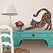 Cat Wall Sticker Trio - Set of 3 Stickers - Repositionable Cat Wall Decals in Flower Pattern (as Shown, S)