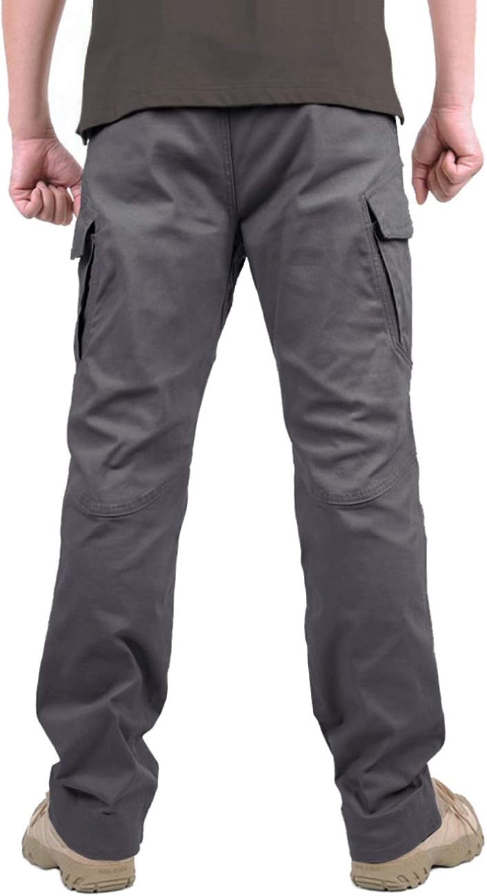 TACVASEN Men's Outdoor Tactical Pants Lightweight Assault Cargo Casual Cotton Pants: Clothing