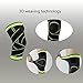 Knee Brace, 1PC 3D Weaving Compression Breathable Knee Sleeve with Adjustable Strap Knee Support for Sports, Running, Basketball for Men & Women Sport Protection - Single Wrap (4XL, Green)