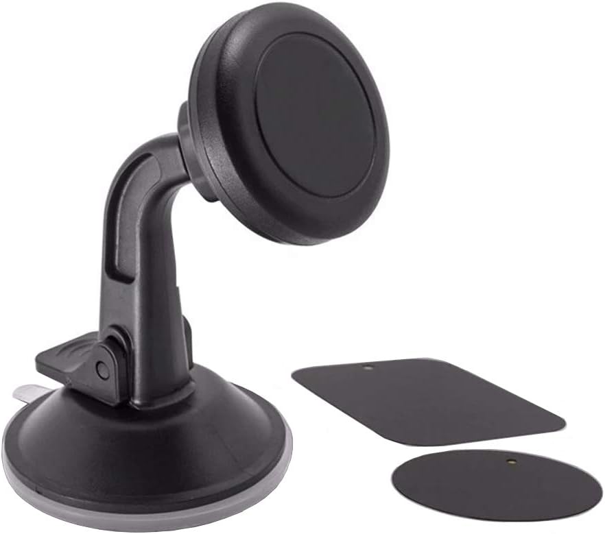 Magnetic Car Phone Mount, Dashboard and Windshield Universal Suction Cup Mount Holder for Smartphones Including iPhone X, 8, 7, 6, 6S, Galaxy S8, S7, S7 Edge.