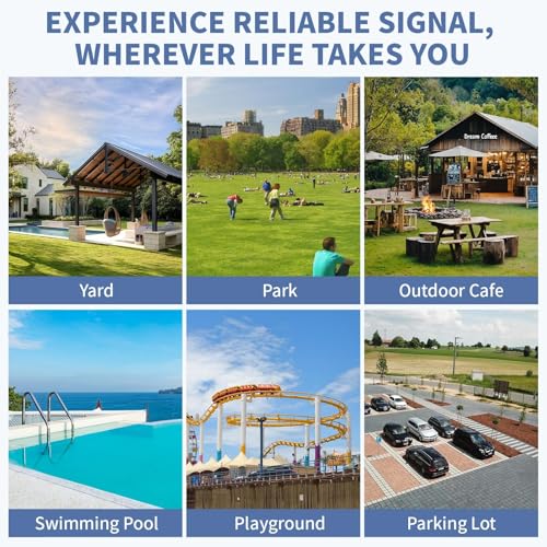AX1800 Outdoor WiFi 6 Repeater, Range Extender Outdoor Dual Band 1800Mbps with PoE, IP67 Waterproof, 6 High Gain Antennas, Access Point/Repetitor/Router, for Garden Camper