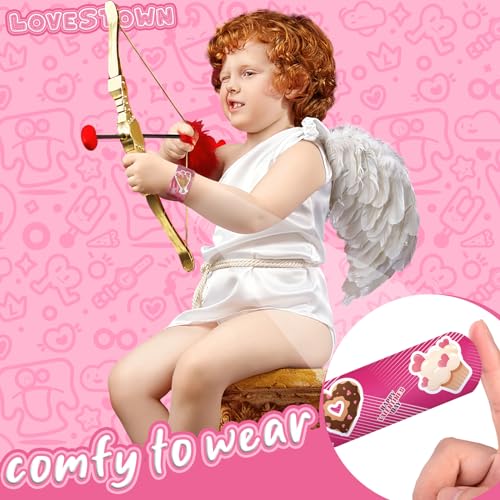 LovesTown 48PCS Valentines Day Slap Bracelets, Red Slap Wristbands Assorted Valentine Snap Bracelets for Kids Gift Exchange Valentine Party Favors