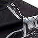 Funycell Men's Compression Long Sleeves Activewear Sports T Shirt Black_Red 2XL