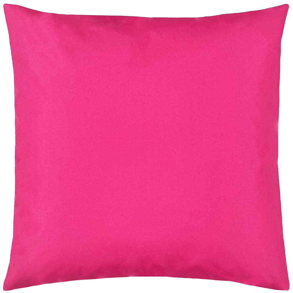 furn. Wrap Plain Garden Outdoor Cushion Cover – UV Resistant Water Resistant (Pink – 43x43cm)