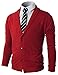 H2H Mens Casual Comfortable Fit Cardigan Sweater Shawl Collar Soft Fabric