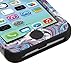 Wydan Compatible Case for iPhone 5C - Tuff Hybrid Shockproof Case Protective Heavy Duty Phone Cover - Paisley for Apple