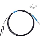 BOJKEON FUS310 Fiber Optic Sensor 1m Line Length | Diffuse Reflective Digital Fiber Optic,For positioning, counting, presence detection