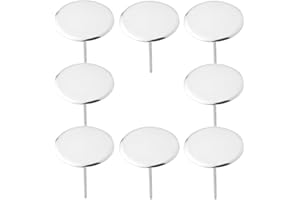 HOMSFOU 12pcs Stainless Steel Flower Piping Nails Set for Cake Baking with Icing Cream Decorating Tools,