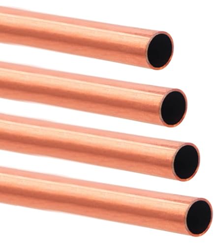 METALLIXITY Brass Tube (10mm OD x 0.25mm Wall T x 300mm L) 3Pcs, Straight Tubing - for Home Furnishing, Machinery, DIY Handicraft