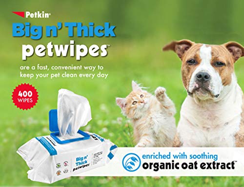 Petkin Petwipes – Big 'n Thick Extra Large Pet Wipes for Dogs and Cats – Cleans Face, Ears, Body and Eye Area – Super… - Image 3