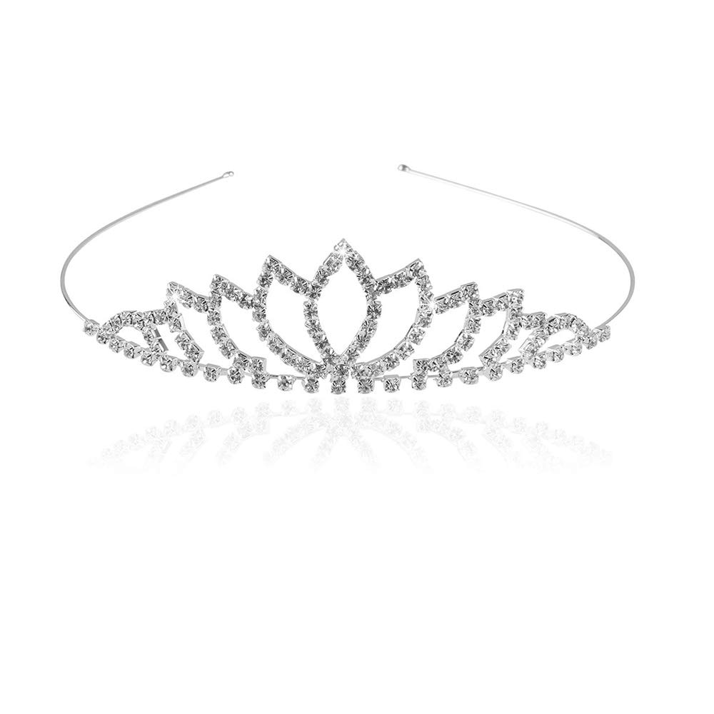 Crystal Crown Tiara,Princess Queen Tiara Headband Crystal,Wedding Tiara,Rhinestone Princess Crown for Girls and Women for Birthday Party Wedding Proms Pageants