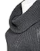Luna Flower Women's Long Sleeve Cable Knit Turtle Neck Sweater Top (GSWW005)