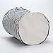 Sea Team 19.7 Inches Large Sized Waterproof Coating Ramie Cotton Fabric Folding Laundry Hamper Bucket Cylindric Burlap Canvas Storage Basket (19.7