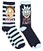 Rick And Morty Get Schwifty 2 Pack Casual Crew Socks