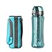 pH REVIVE Alkaline Water Bottle & Carry Case - Alkaline Water Filter - Alkaline Water Ionizer - Filtered Water Bottle - Water Filtration System, 25oz, 750ml (Aqua)