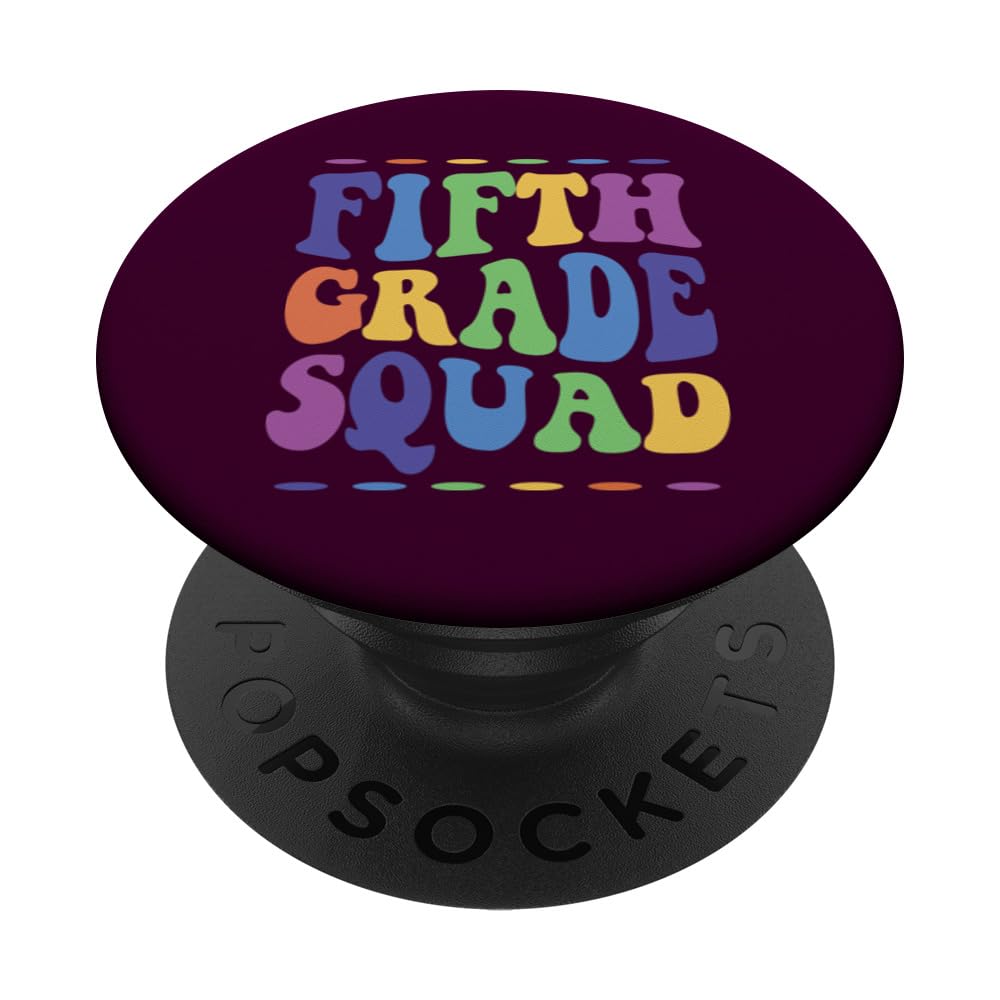 5th Grade Squad Fifth Teachers Students Crew Back To School PopSockets Swappable PopGrip