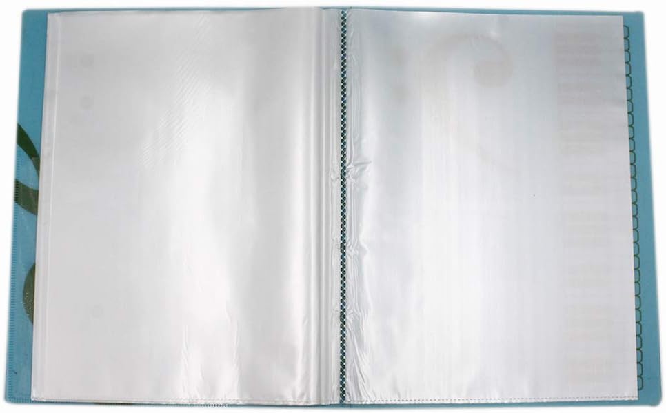 Eilova Presentation Book 40-Pocket Insertable File Document Folders Paper Sheet Page Protector Display Book