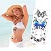 Lady Up 10 Sheets Temp Body Art Temporary Tattoos Fake Tattoo for Women Kids Butterfly Flower Rose Feather Pattern Waterproof Stickers