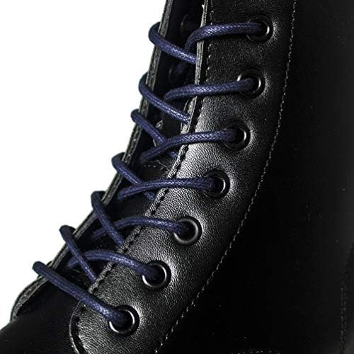 Mshega Premium Round Waxed Shoe Laces for Sneakers Boots 2 Pair
