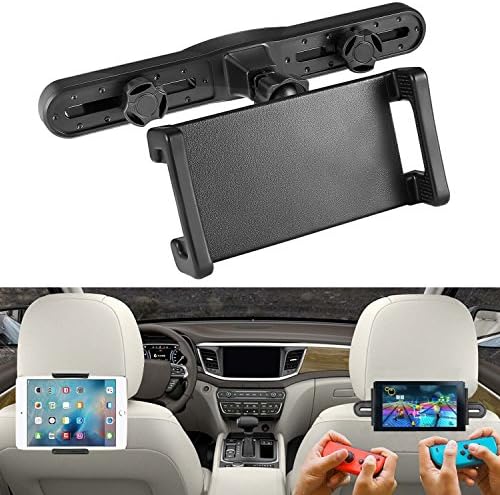 Car Headrest Mount Holder with 360 Degrees Rotation for Nintendo Switch,iPad,iPad air,iphoneX,iPhone 8/7,Samsung Galaxy S8,S8 Plus,and More.(The Second Generation)