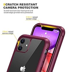 Diaclara Compatible with iPhone 11 Case, Full Body