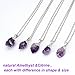 sedmart Amethyst Pendant Crystal Quartz silver plated Necklace Handmade Gemstone Pendant Mothers Day Gifts