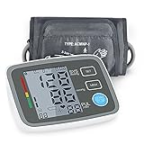 Red Medical Digital Blood Pressure Monitor Arm Automatic Blood Pressure Cuff Machine with One Size Fits All Cuff, Easy to Read and Calculation Accuracy - FDA Approved