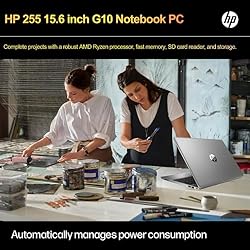 HP 255 G10 Laptop for Home or Work, 16GB RAM, 1TB
