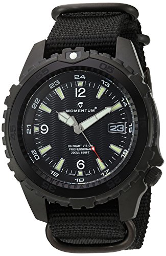Mens Night Vision Stainless Steel Japanese Quartz Diving Watch