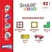 Shapemags 42 Pcs Magnet Building Tiles Magnetic Blocks - Windows and Doors Set, Award Winning STEM Educational 3D Construction Blocks