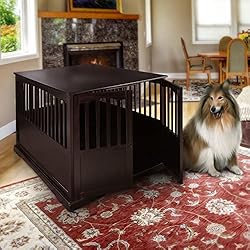 Casual Home Wooden Extra Large Pet Crate, End