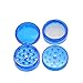 WensLTD 4-Layer Plastic Tobacco Herb Grinder Spice Crusher Grinder, Color Random (Blue)