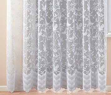 Amazon De Fertiggardine Hohe 145 X Breite 750 Cm Blumenfester Vorhang