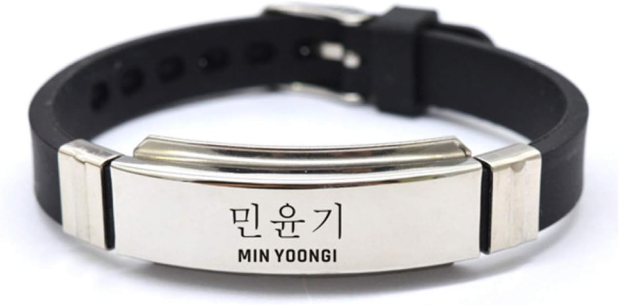 Upgraded Version Kpop BTS Bangtan Boys Bracelet SUGA Jimin V Wristband Fashion Jewelry for Unisex