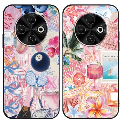 Yomjew 2 Pack Cartoon Collage Phone Case for Spark 30 4G 6.78",Cute Kawaii Bow Floral Beach Ocean Pattern Cases Aesthetic Design,Protective Cover for Girls Women at Amazon