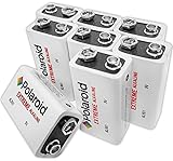 Polaroid Extreme 9 Volt Alkaline Batteries (8-Pack)