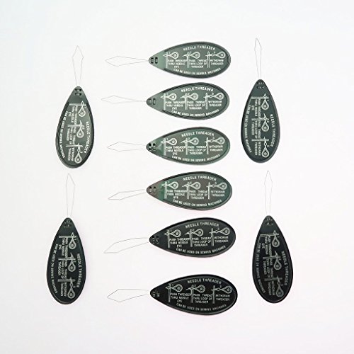 Tcplyn Popular Threader Bow Wire Stitch Insertion Sewing Machine Needle Sewing Set Easy Pin Threader Approximately 10 pieces
