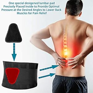 FEATOL Back Brace Support Belt-Lumbar Support Back Brace for Lifting